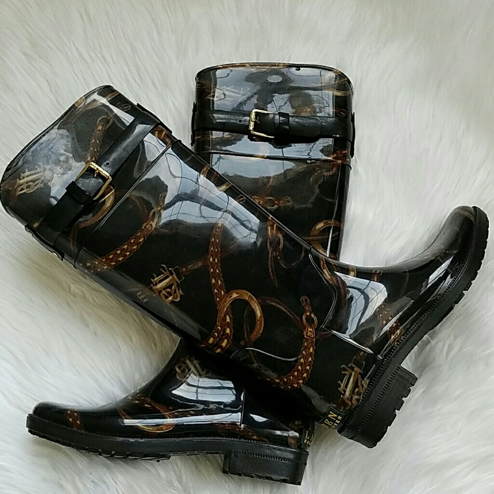 COPY - NEW!RALPH LAUREN Equestrian Rossalyn II Rain Boots